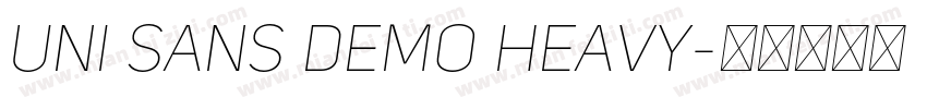 uni sans demo heavy字体转换